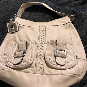 Used cream Tignanello hobo bag